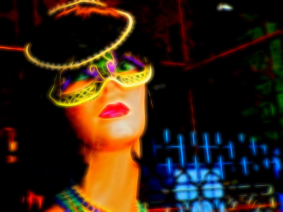 Mannequin in the window 2 Digital Art by Cathy Anderson