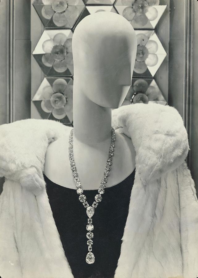 Mannequin Wearing A Fur Coat Photograph by George Hoyningen-Huene