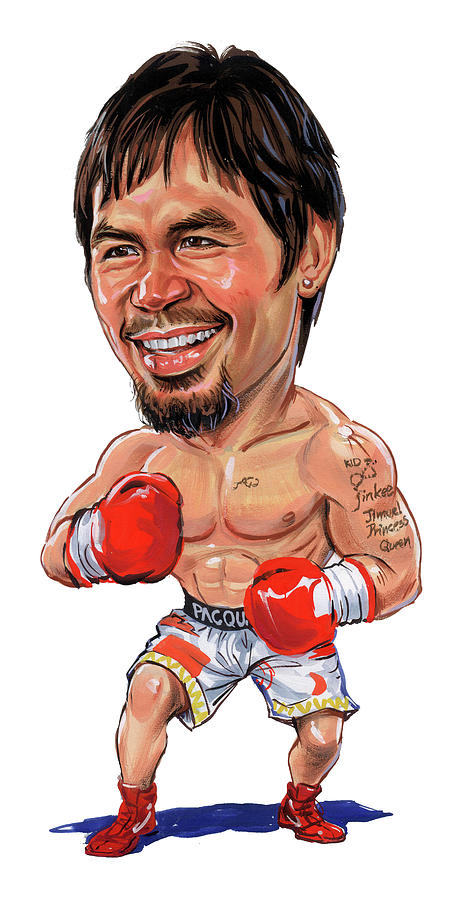 Celebrity Painting - Manny Pacquiao by Art  