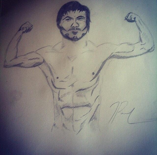 Manny Pacquiao Drawing by Chris McCabe Fine Art America