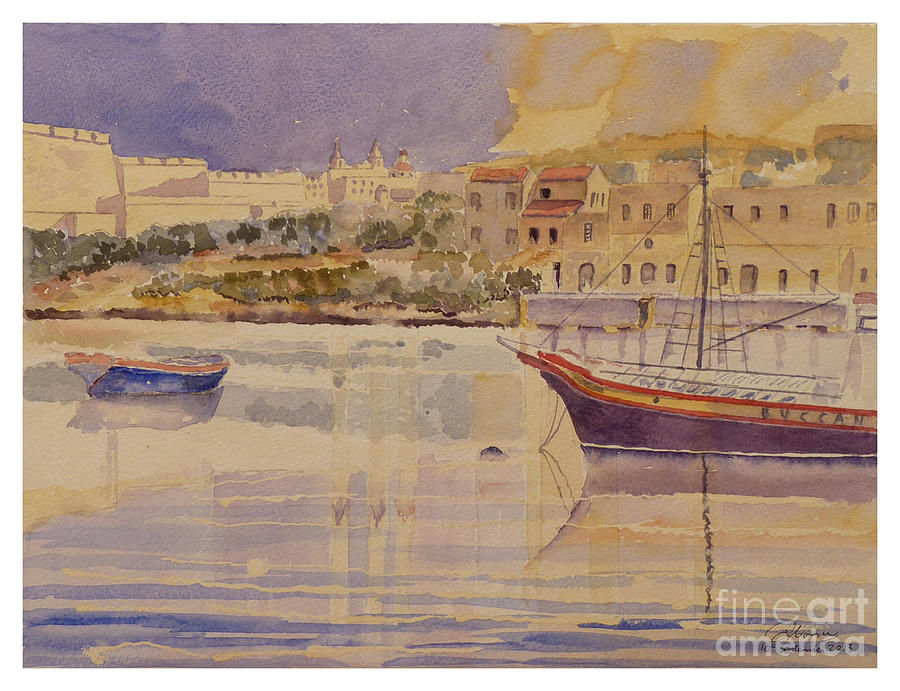 Manoel Island Painting by Godwin Cassar