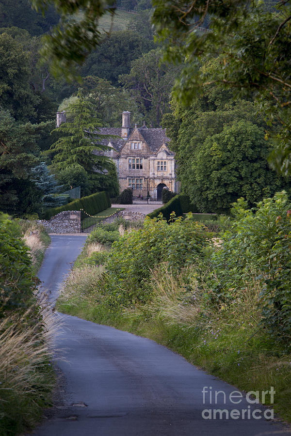 Upper Slaughter Photograph - Manor House - Cotswolds by Brian Jannsen