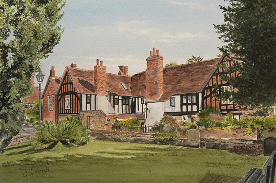 Manor House In Bucks Painting By George Levitt Pixels