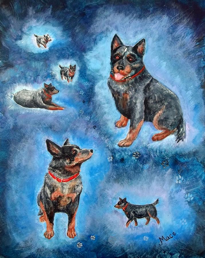 Dog Painting - Mans Best Friend by Joan Mace