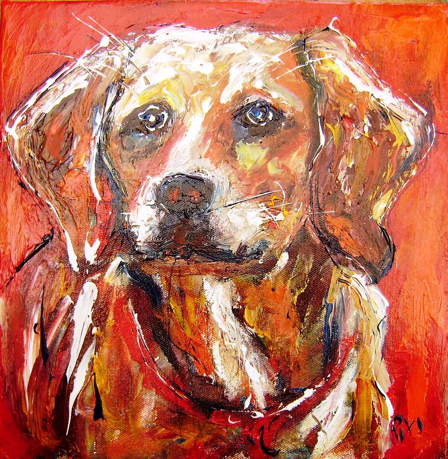 Your dog ...nicer than the average person  Painting by Mary Cahalan Lee - aka PIXI