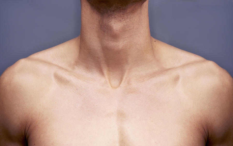 Mans Chest And Neck Photograph by Tara Moore