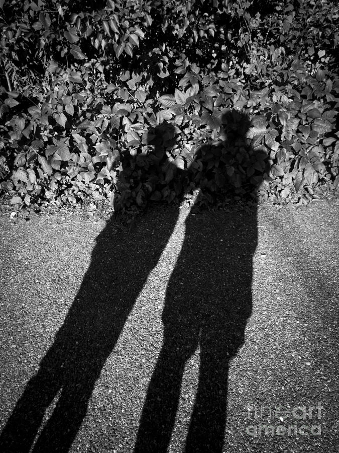 Mans Long Shadow Photograph by Jon Munson II