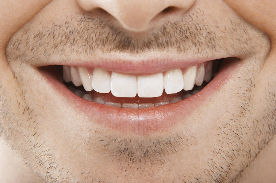 Mans Mouth Smiling Photograph by Moodboard