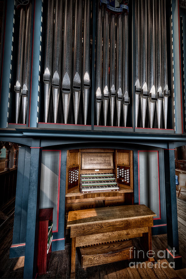 Key Photograph - Manual Pipe Organ by Adrian Evans
