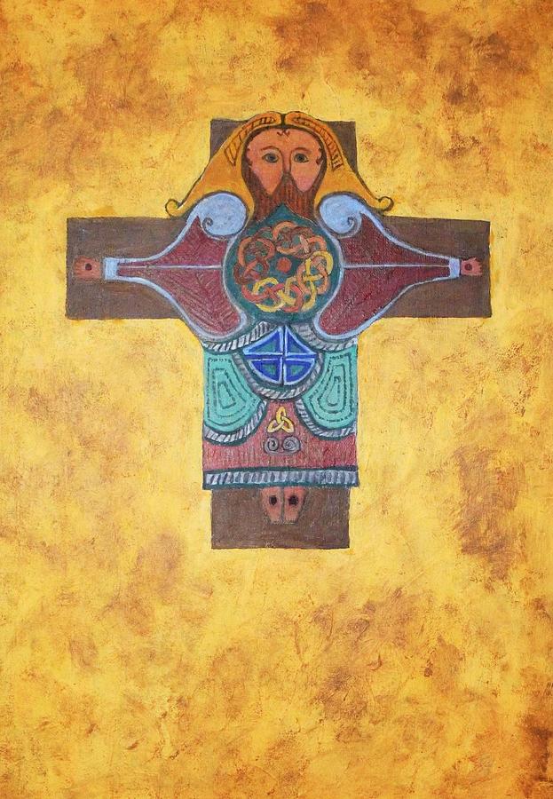 Celtic Crucifixion Painting by Nigel Radcliffe