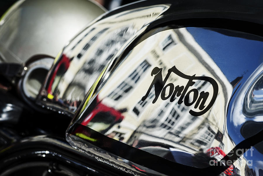 Motorcycle Photograph - Manx Norton Chrome Tank by Tim Gainey