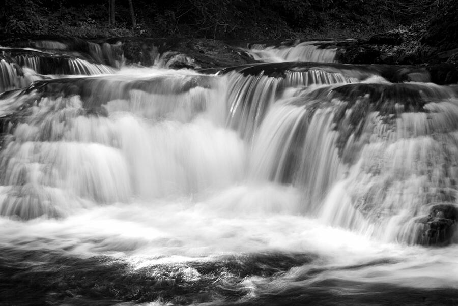 Many Falls - BW Photograph by Paul W Faust -  Impressions of Light