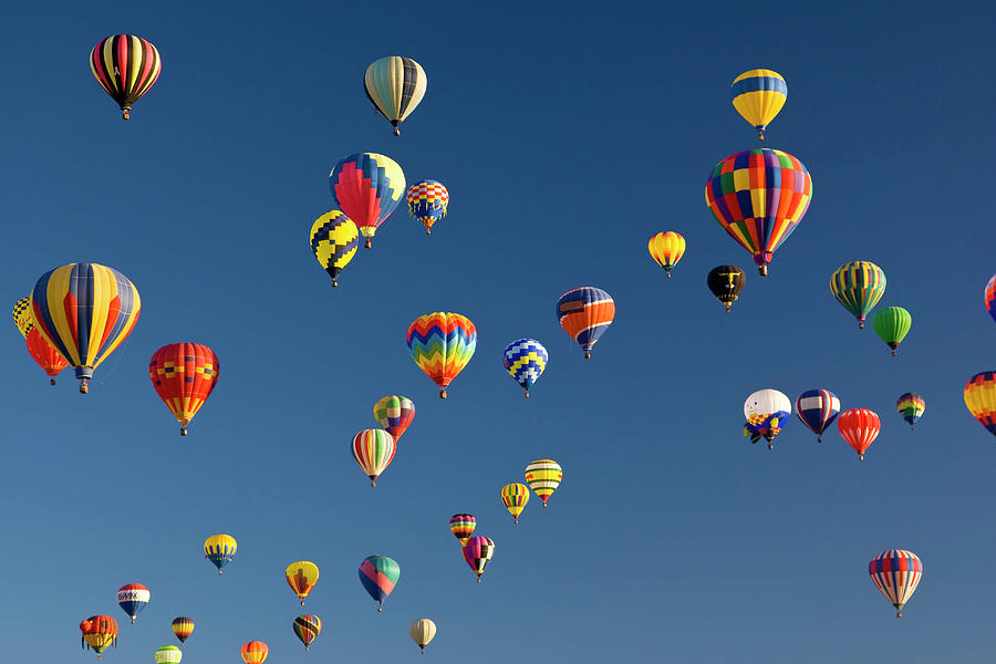 Many Vividly Colored Hot Air Balloons Photograph By Ralph Lee Hopkins 6821