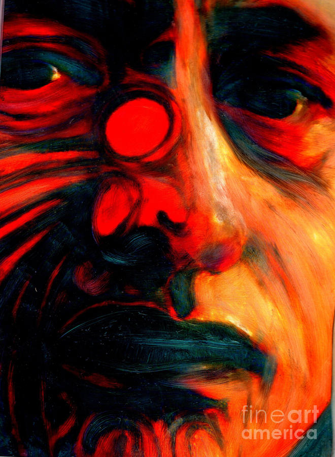 Maori Spirit Painting by FeatherStone Studio Julie A Miller