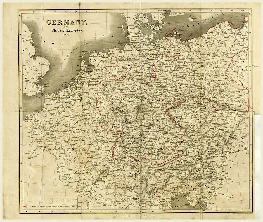 Карта 1836 года