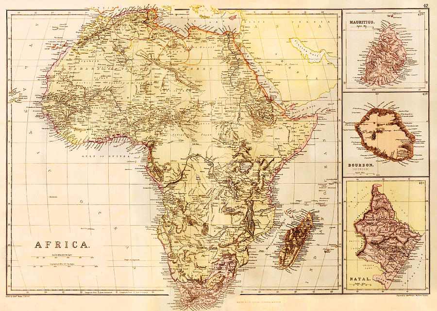 Map Of Africa, C. 1850 Photograph by Science Source | Fine Art America