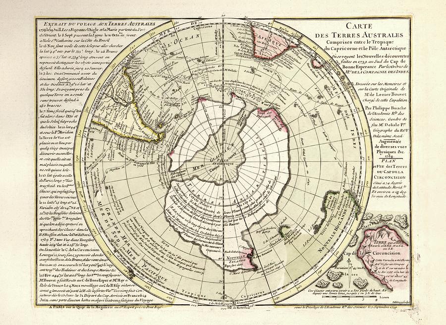 Map Of Antarctica Photograph by Library Of Congress, Geography And Map Division