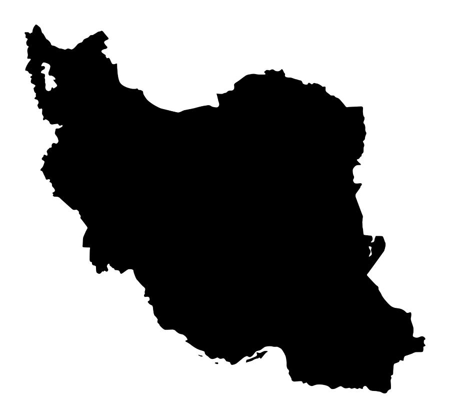 Map of Iran Drawing by Bamlou