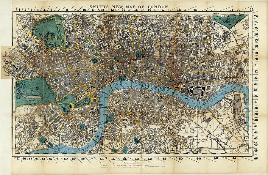 Map Of London Photograph by Library Of Congress, Geography And Map Division/science Photo Library