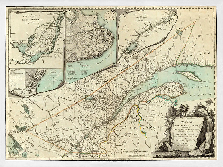 Map of Quebec 1776 Photograph by Andrew Fare - Fine Art America