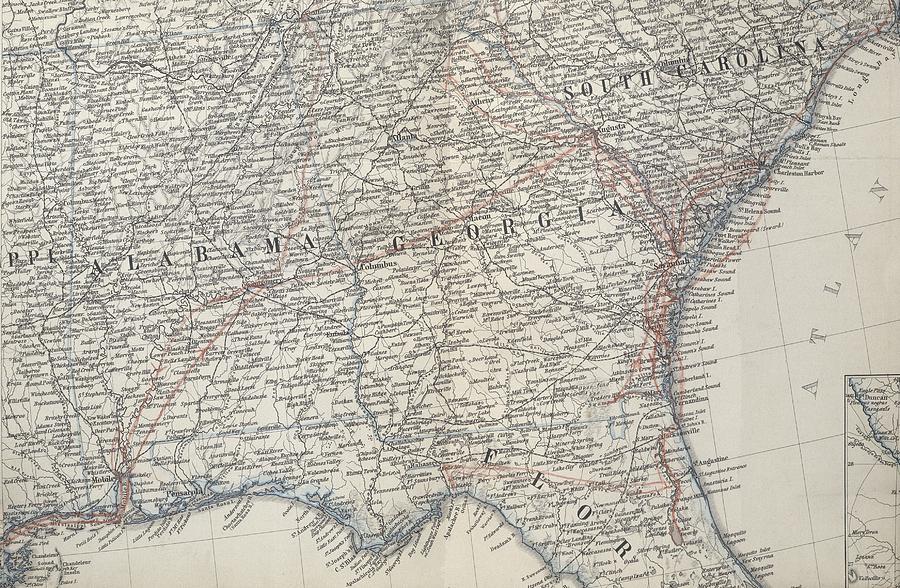 Map of the East Coast of America Photograph by Science Photo Library Map of the East Coast of America Photograph by Science Photo Library