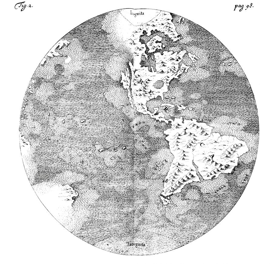 Map Of The New World Photograph by Royal Astronomical Society/science ...