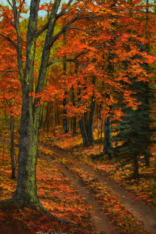 Maple Forest Painting by Frank Wilson