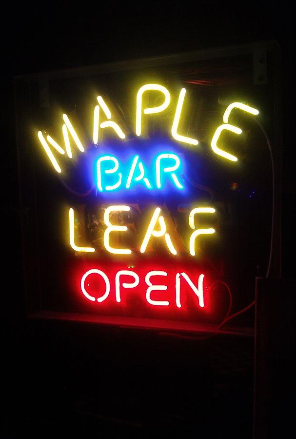 Maple Leaf Bar Photograph by Deborah Lacoste