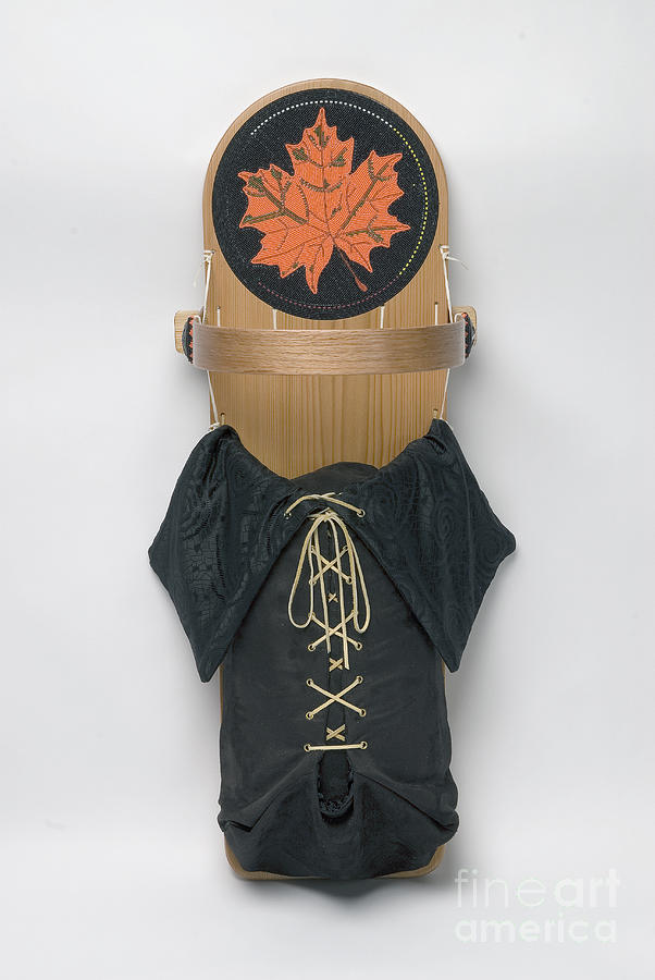 Maple Leaf Cradleboard Digital Art by Douglas K Limon