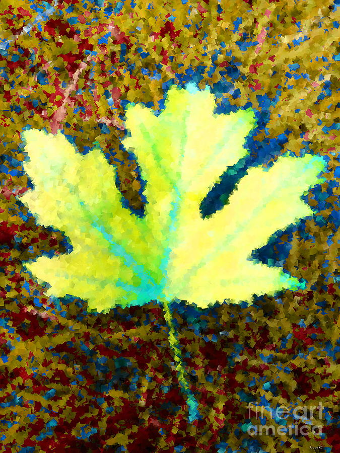 Maple Leaf poster style Digital Art by Vintage Collectables