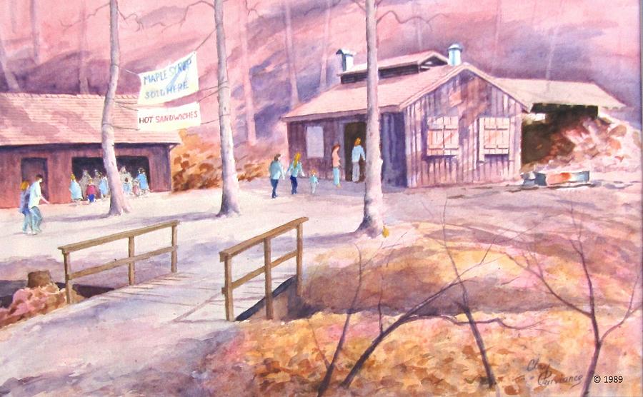 Maple Syrup Festival at Brady's Run Painting by Clay Purviance Fine