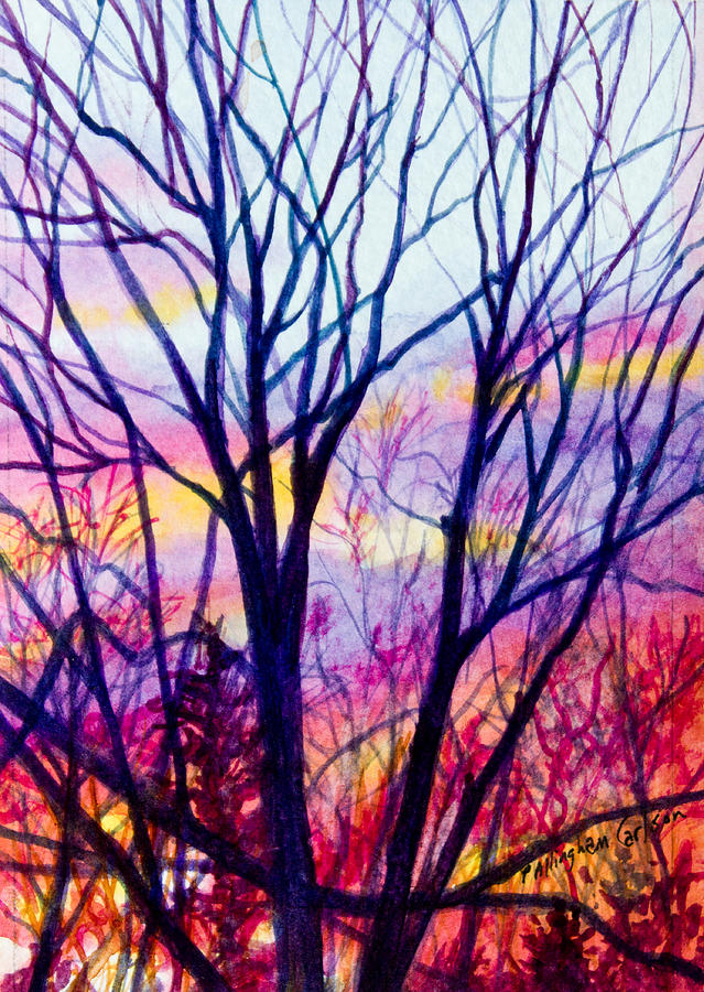 Maple Tree Sunset Painting by Patricia Allingham Carlson