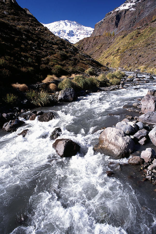 Mapocho River, Chilean Andes Mountains Photograph by Theodore Clutter