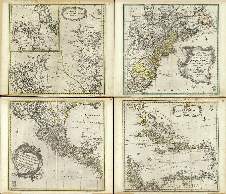 Maps Of North America Photograph by Library Of Congress, Geography And Map Division