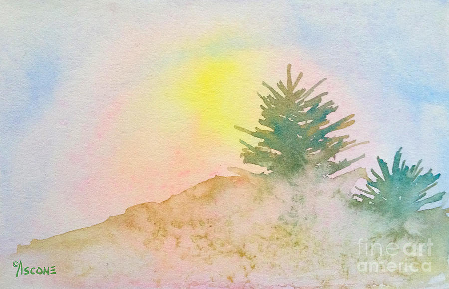Marana Desert Study Painting by Teresa Ascone
