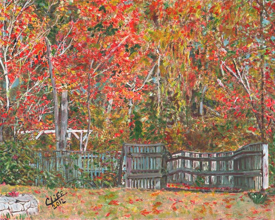 Marathon Park in Autumn Painting by Cliff Wilson