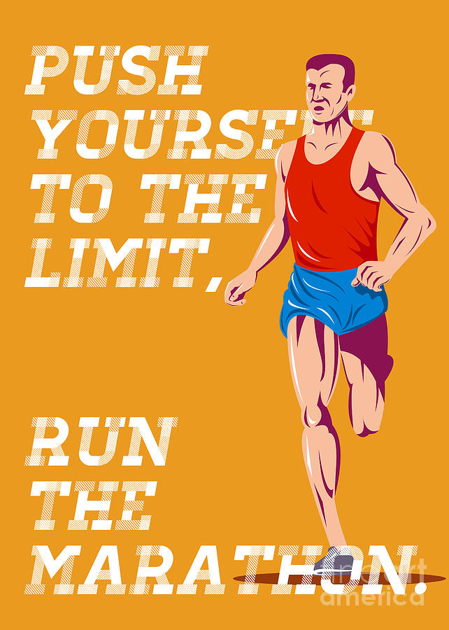 Marathon Push to the Limit Poster Digital Art by Aloysius Patrimonio ...