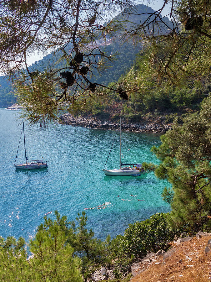 Marble Beach, Thassos, Greece by Izzet Keribar