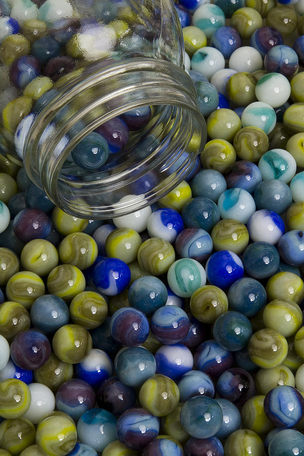 Marble Collection Jar 1 B Photograph by John Brueske | Fine Art America