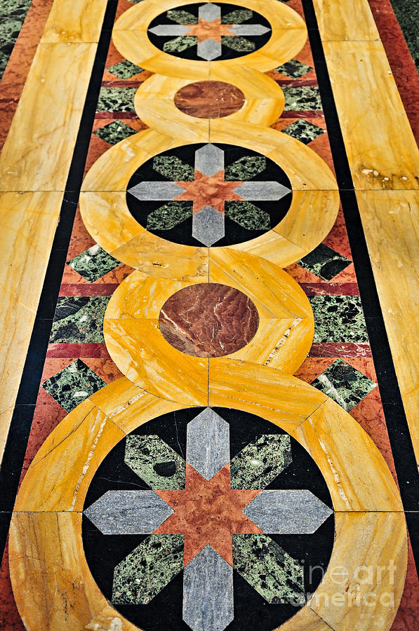 Marble Photograph - Marble floor in Orthodox church by Elena Elisseeva