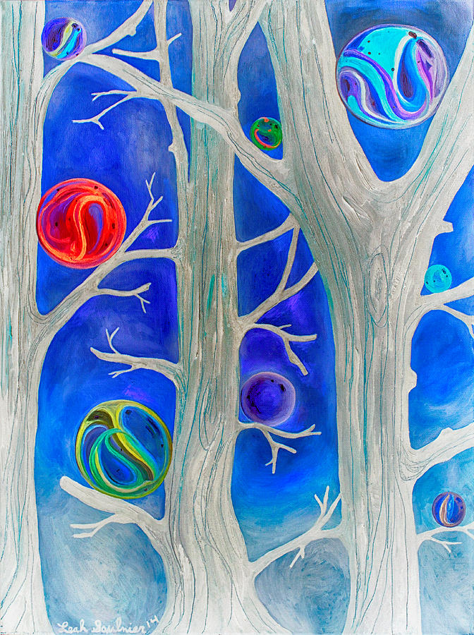 Marble Forest edit 5 Painting by Leah Saulnier The Painting Maniac