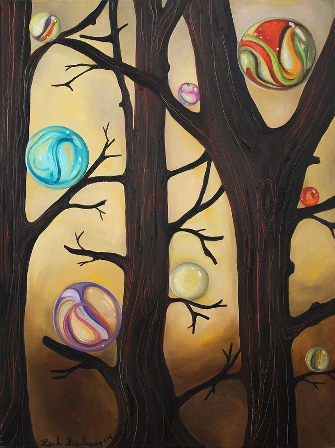 Marble Forest Painting by Leah Saulnier The Painting Maniac