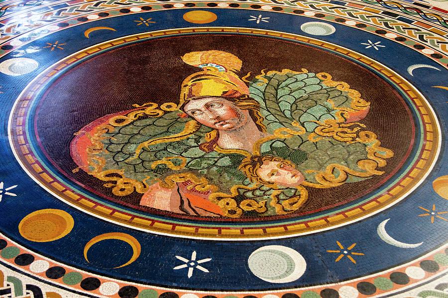 City Photograph - Marble Mosaic In Vatican Museum. by Mark Williamson