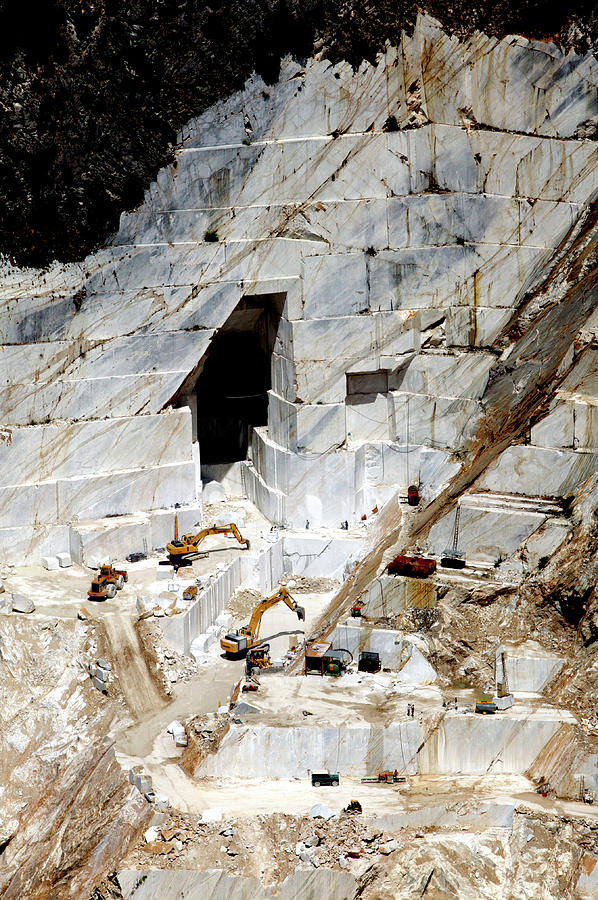 Marble Quarry Photograph by Mauro Fermariello/science Photo Library