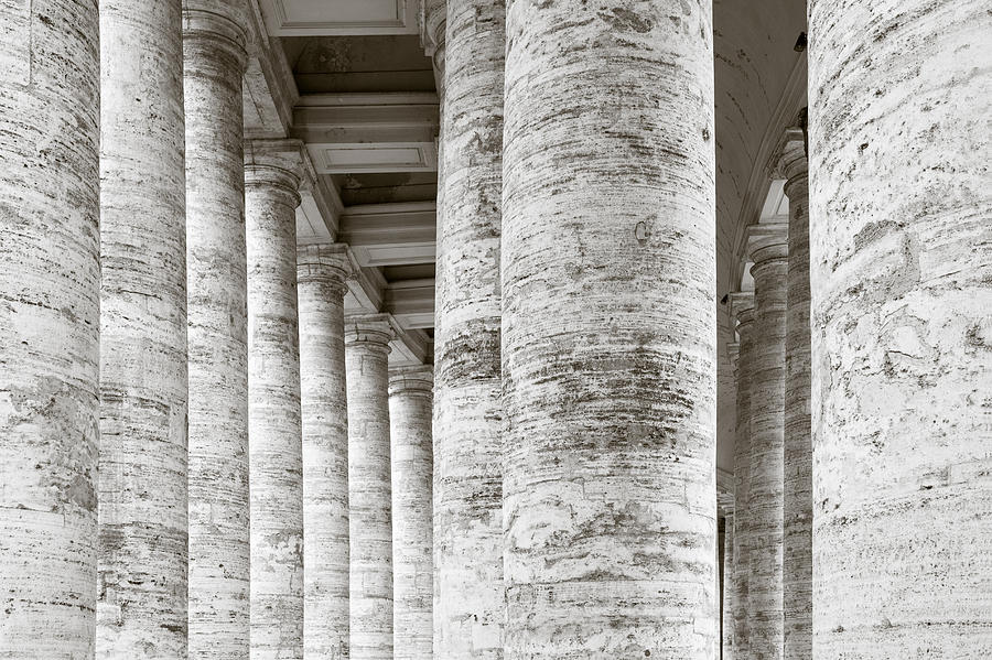 Marble Roman Columns Photograph by Susan Schmitz