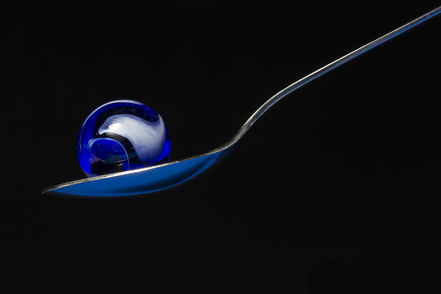 Marble Spoon Blue 1 Photograph by John Brueske - Fine Art America