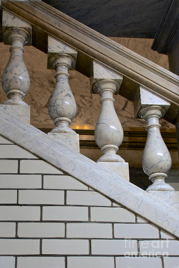 Marble Staircase Photograph by Mark Dodd