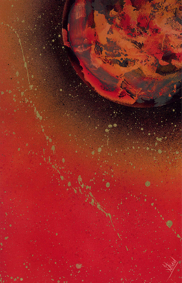 Space Painting - Marbled by Jason Girard
