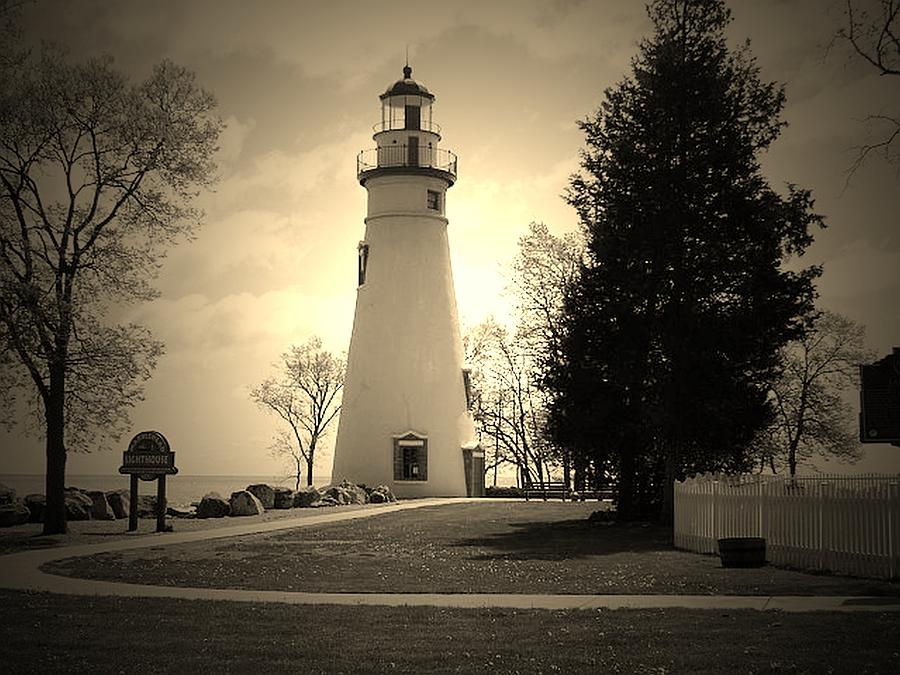 Lake Erie Photograph - Marblehead Light House by R A W M  