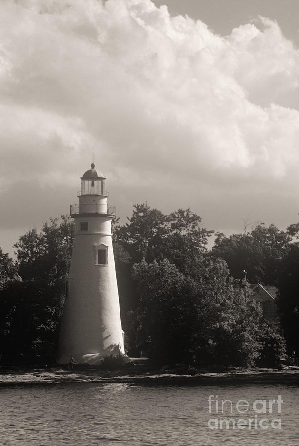 Marblehead Lighthouse from the Water Photograph by John Harmon